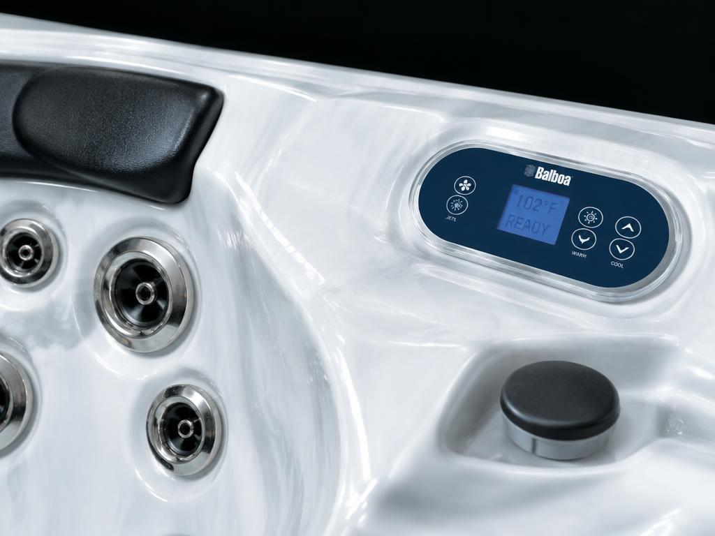 Lucite acrylic surface, stainless jets and Balboa control