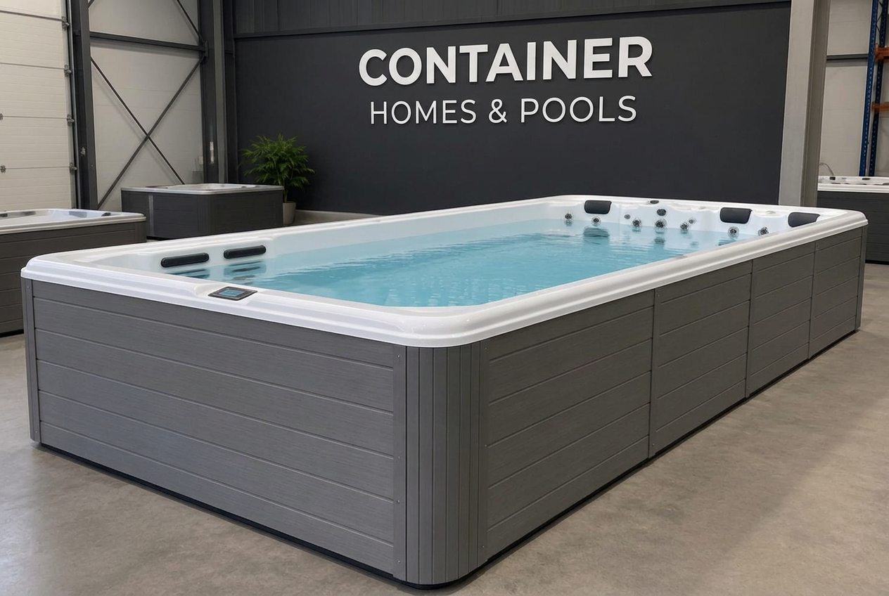 Current 12 in the Container Homes & Pools warehouse